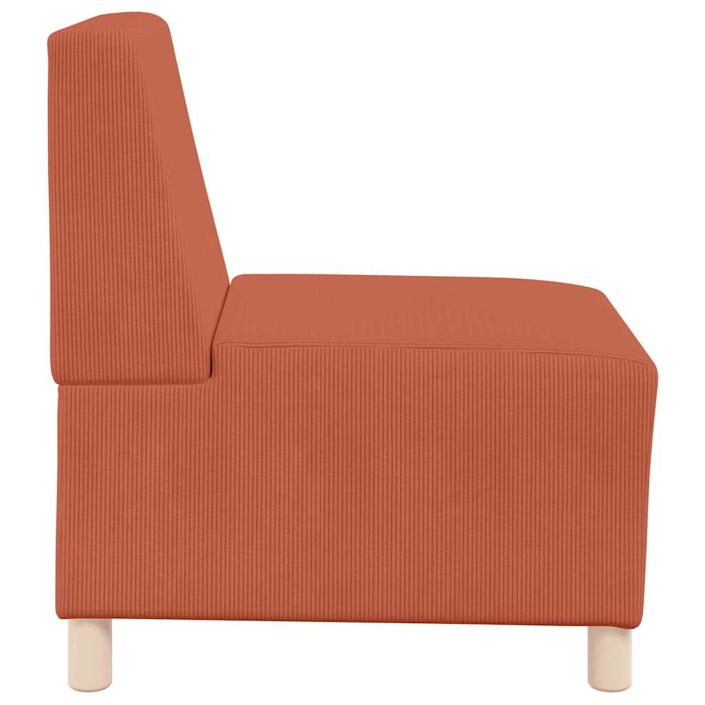 vidaXL Unitate Sofa Modulară Fără Brațe Portocaliu 55 x 74 x 82 cm