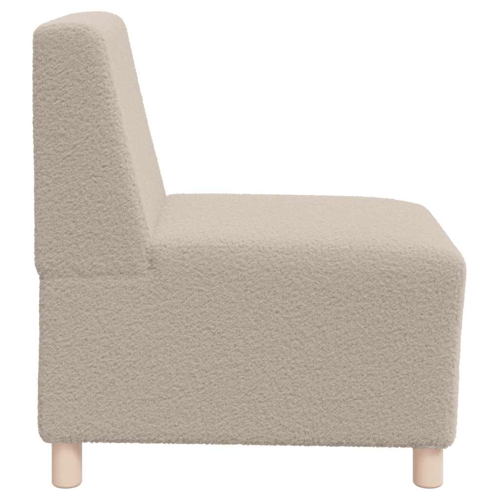 vidaXL Canapea Scaun fără brațe gri deschis 55 cm țesătură ondulată ca lână vidaXL Canapea Scaun fără brațe gri deschis 55 cm țesătură ondulată ca lână