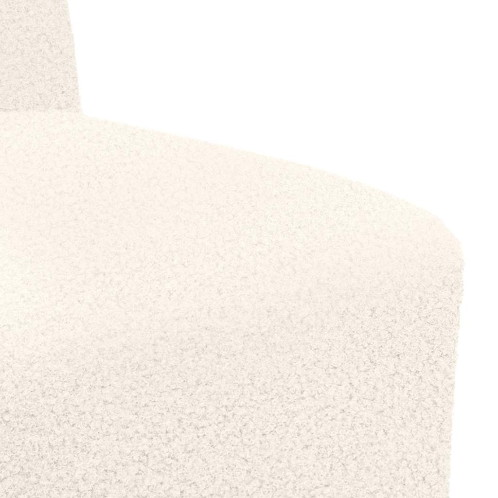 vidaXL Canapea Scaun fără brațe crem 55 cm țesătură ondulată ca lână vidaXL Canapea Scaun fără brațe crem 55 cm țesătură ondulată ca lână