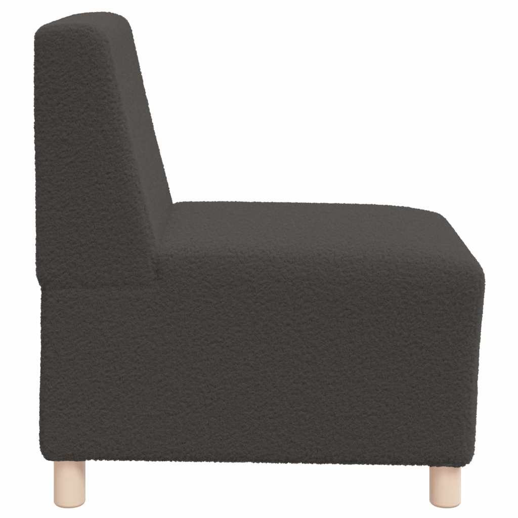 vidaXL Canapea Scaun fără brațe gri închis 55 cm țesătură ondulată ca lână vidaXL Canapea Scaun fără brațe gri închis 55 cm țesătură ondulată ca lână