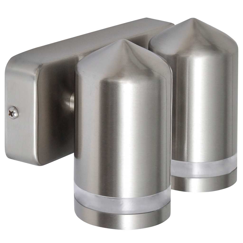 Lampă de perete cu LED, cap conic, oțel inoxidabil Lampă de perete cu LED, cap conic, oțel inoxidabil