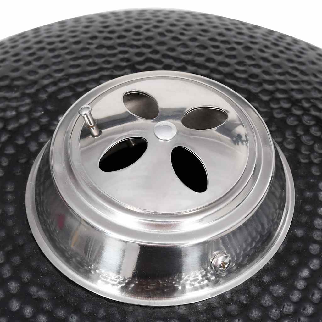 vidaXL Grătar cu afumătoare Kamado, 33 cm, ceramică