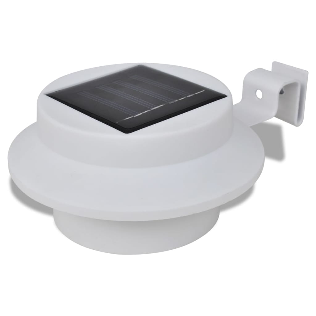 Lampă solară pentru exterior 6 pcs Lumină pentru gard Albă Lampă solară pentru exterior 6 pcs Lumină pentru gard Albă