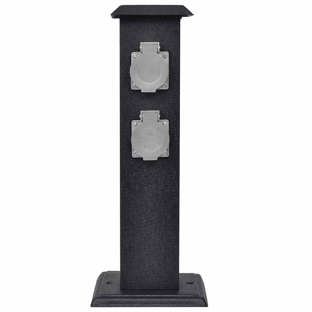 Priză de grădină tip "turn" Negru Priză de grădină tip "turn" Negru