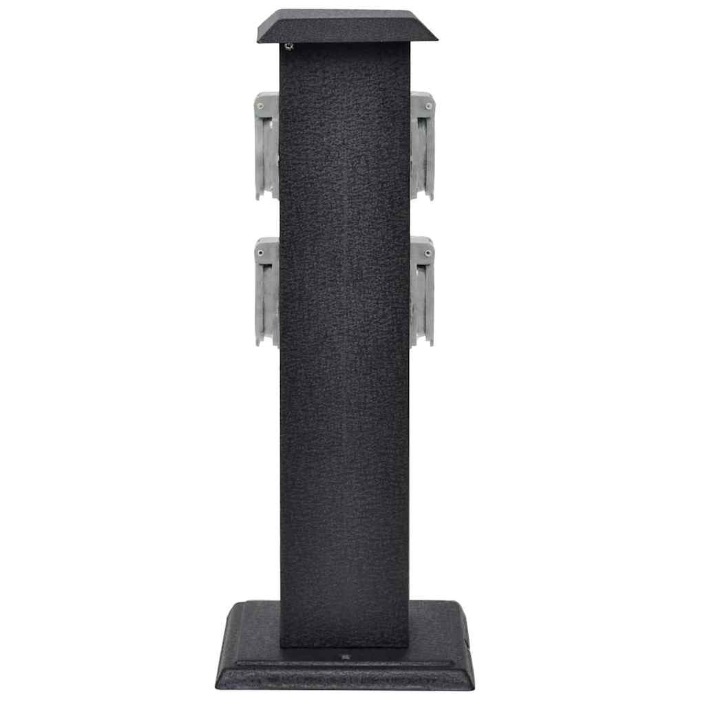 Priză de grădină tip "turn" Negru Priză de grădină tip "turn" Negru