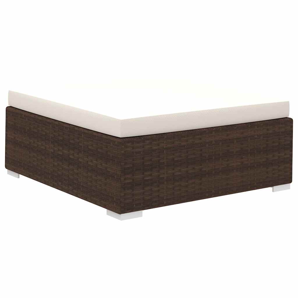 vidaXL Set mobilier de grădină cu perne, 8 piese, maro, poliratan vidaXL Set mobilier de grădină cu perne, 8 piese, maro, poliratan