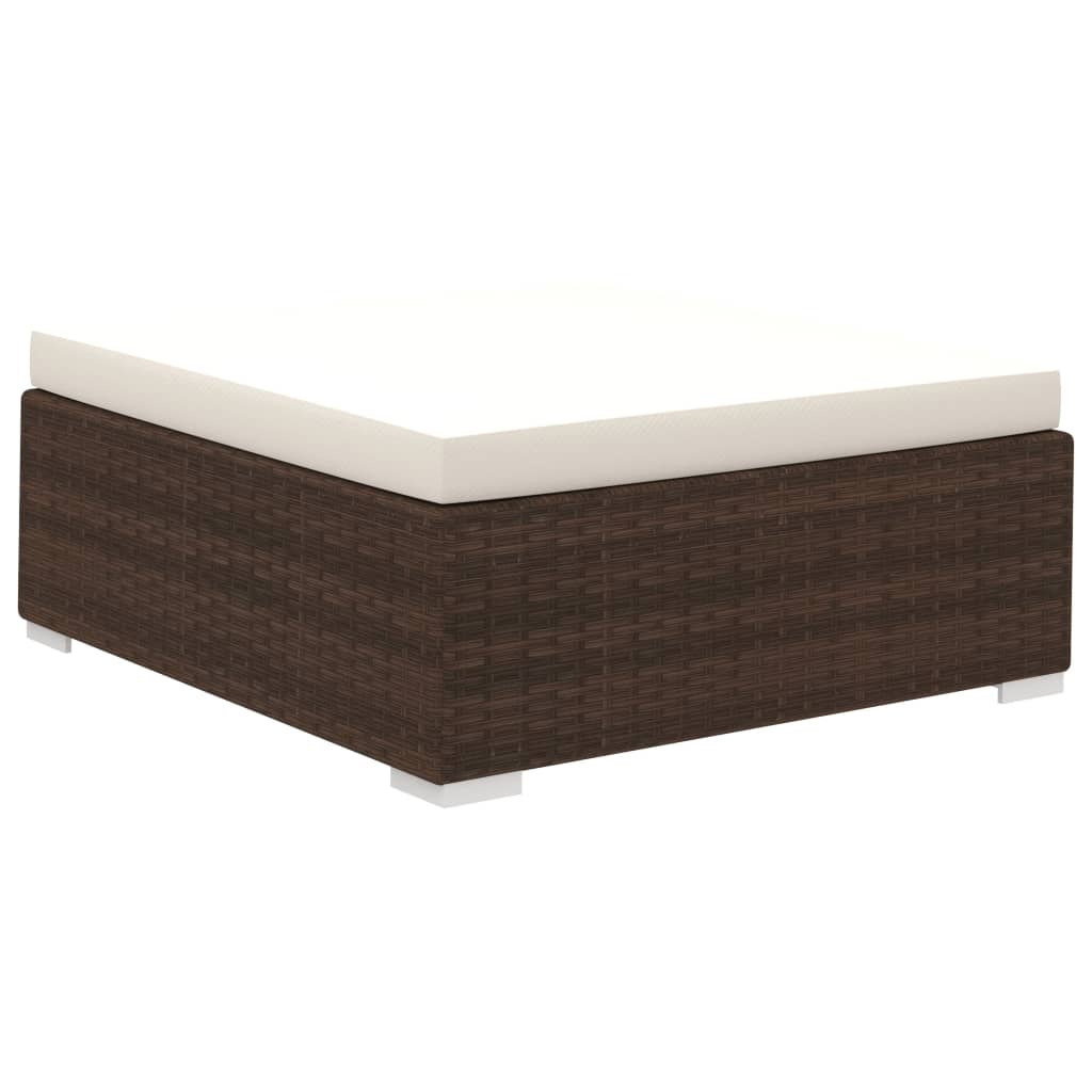 vidaXL Set mobilier de grădină cu perne, 8 piese, maro, poliratan vidaXL Set mobilier de grădină cu perne, 8 piese, maro, poliratan