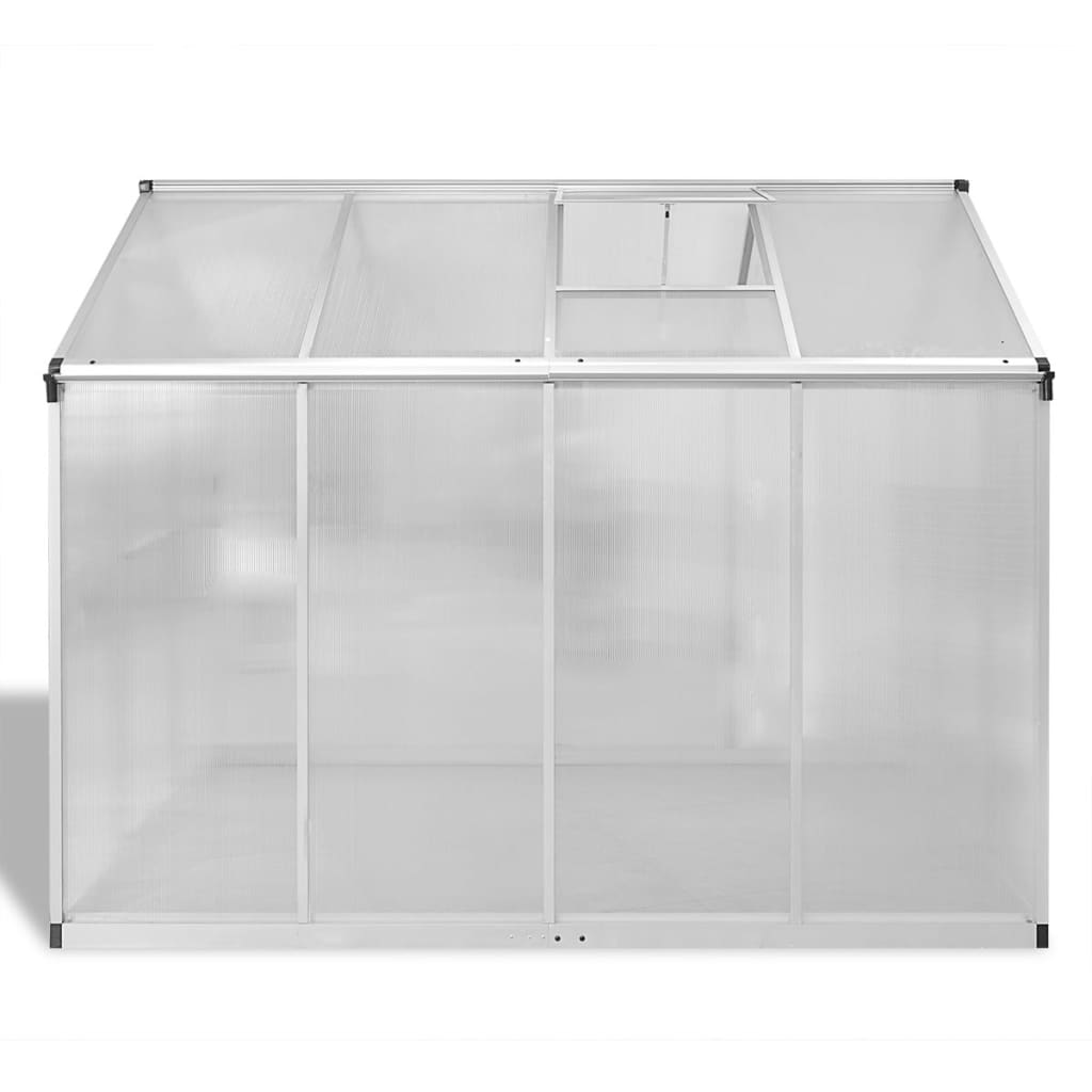 vidaXL Seră din aluminiu ranforsat cu cadru la bază, 4,6 m² vidaXL Seră din aluminiu ranforsat cu cadru la bază, 4,6 m²