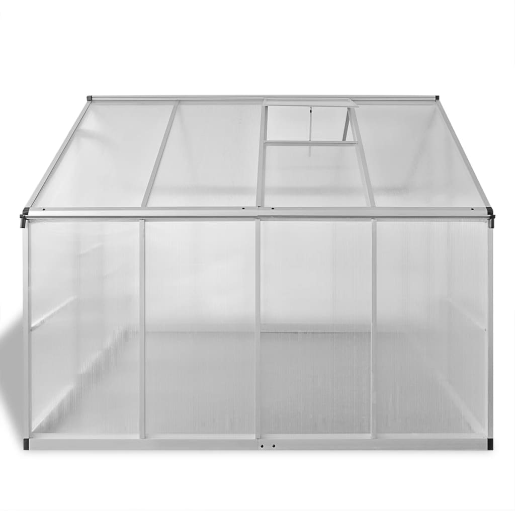 vidaXL Seră din aluminiu ranforsat cu cadru la bază, 6,05 m² vidaXL Seră din aluminiu ranforsat cu cadru la bază, 6,05 m²
