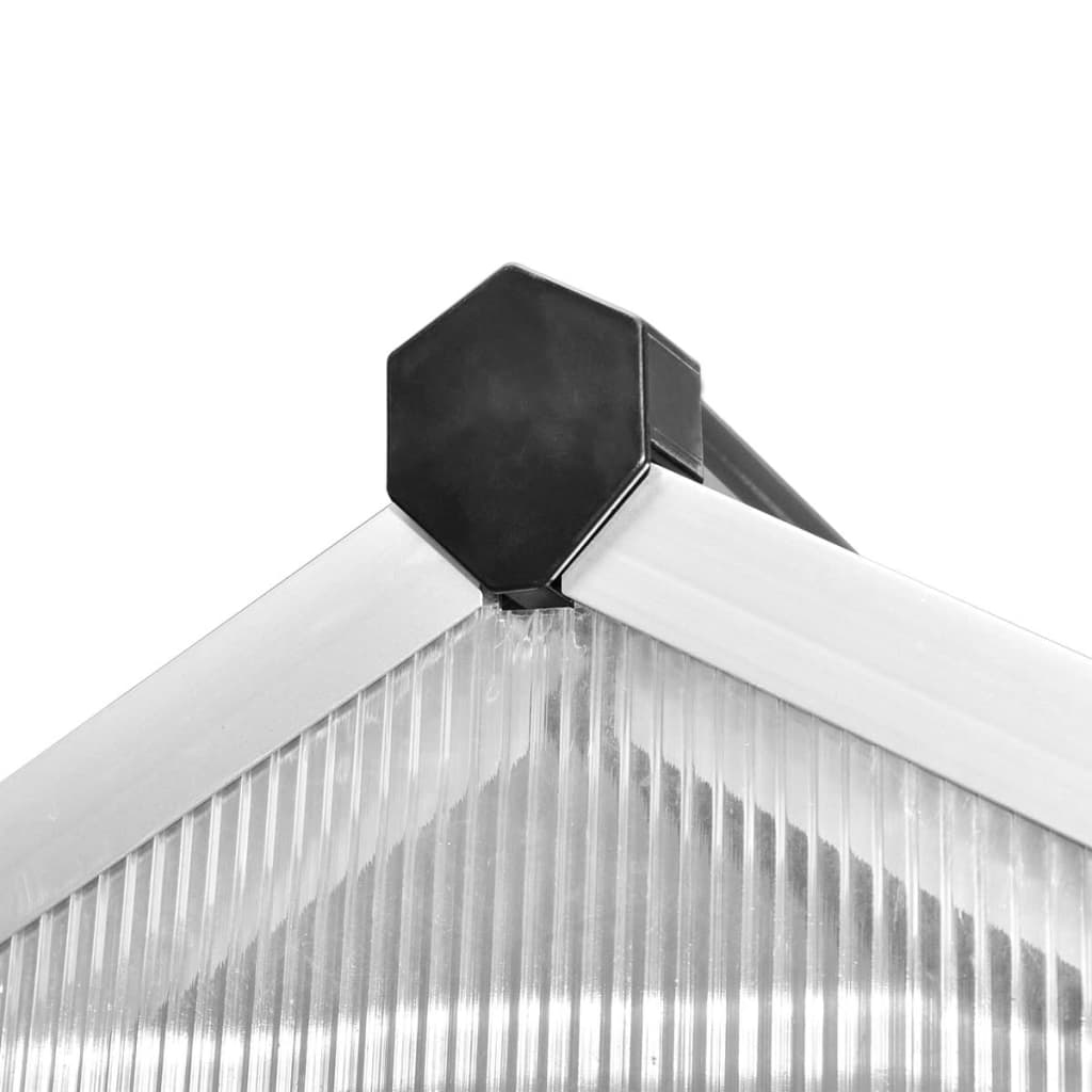 vidaXL Seră din aluminiu ranforsat cu cadru la bază, 6,05 m² vidaXL Seră din aluminiu ranforsat cu cadru la bază, 6,05 m²