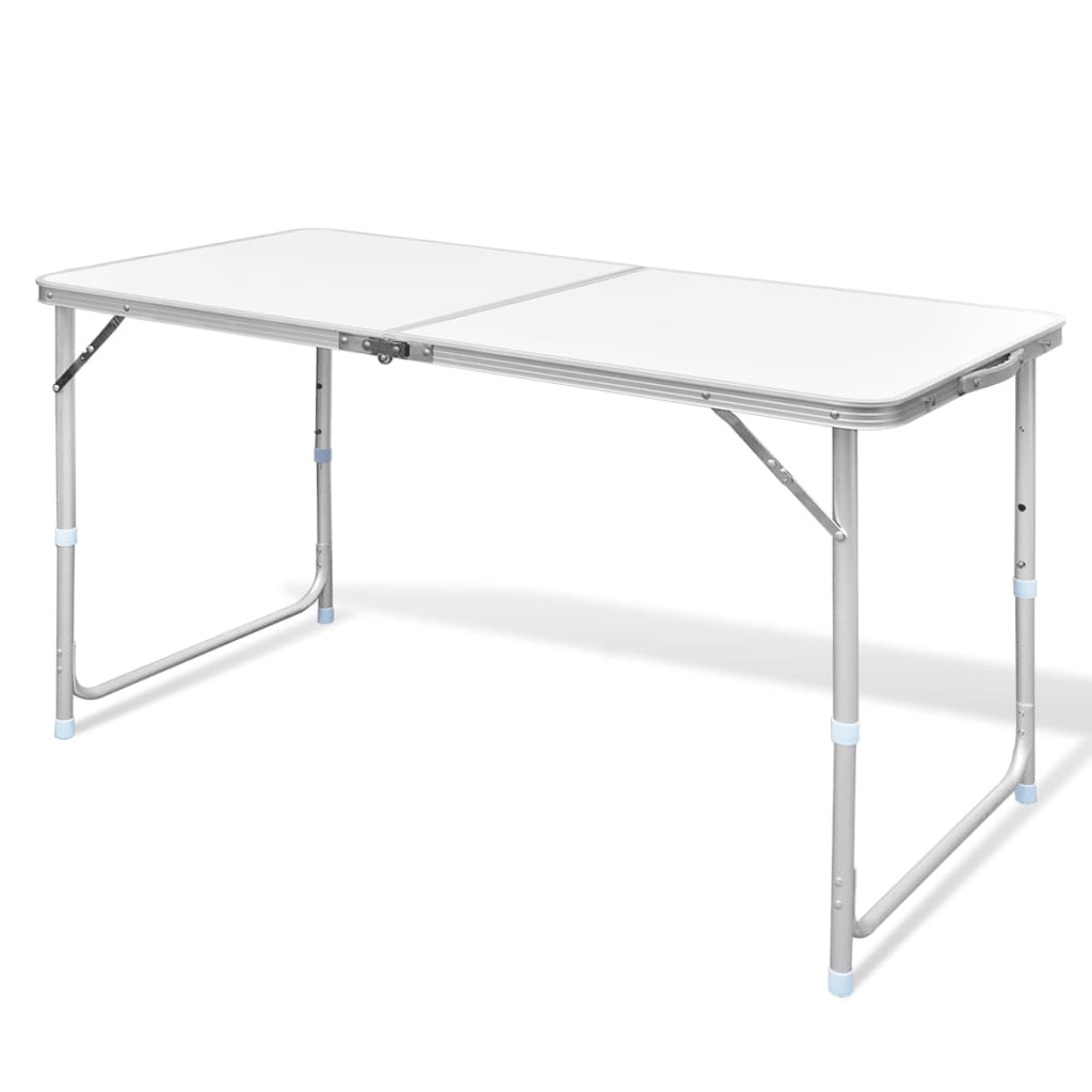 vidaXL Masă camping pliabilă reglabilă în înălțime, 120x60 cm aluminiu vidaXL Masă camping pliabilă reglabilă în înălțime, 120x60 cm aluminiu
