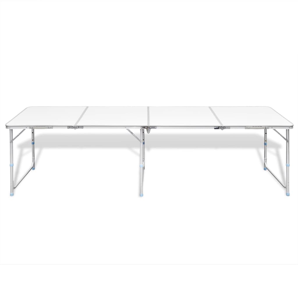 Masă camping din aluminiu reglabilă 240 x 60 cm Masă camping din aluminiu reglabilă 240 x 60 cm