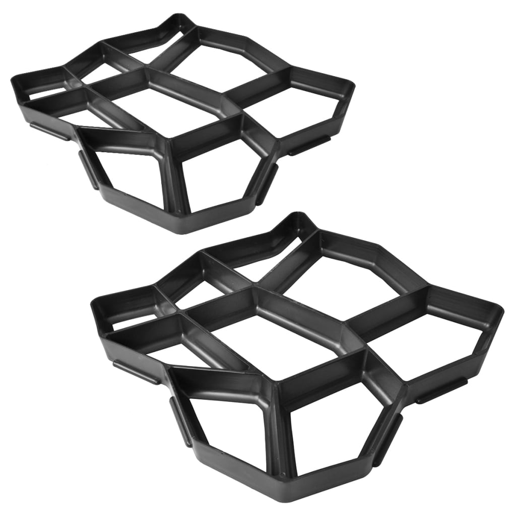 Set 2 matrițe de pavaj pentru gradină, 42 x 42 x 4 cm Set 2 matrițe de pavaj pentru gradină, 42 x 42 x 4 cm