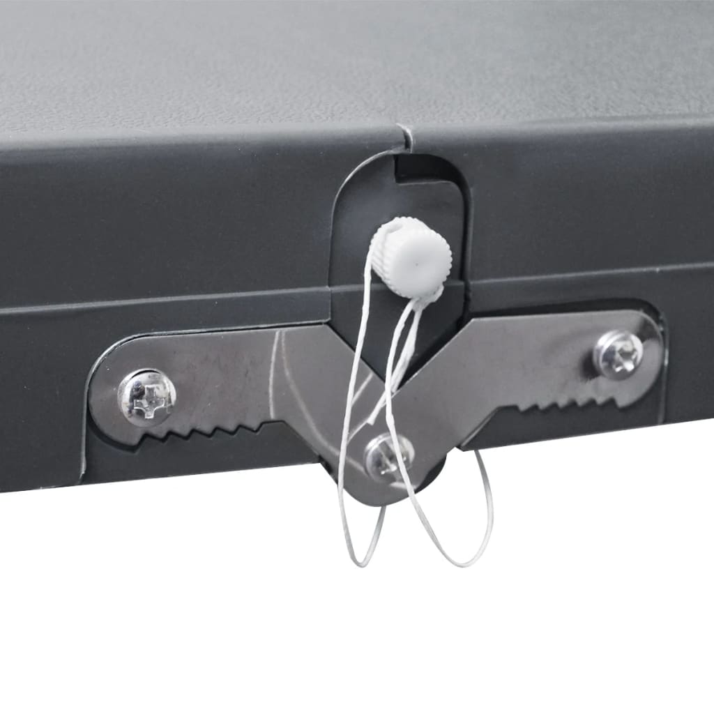 vidaXL Set camping masă/4 scaune pliabile, gri deschis, aluminiu vidaXL Set camping masă/4 scaune pliabile, gri deschis, aluminiu