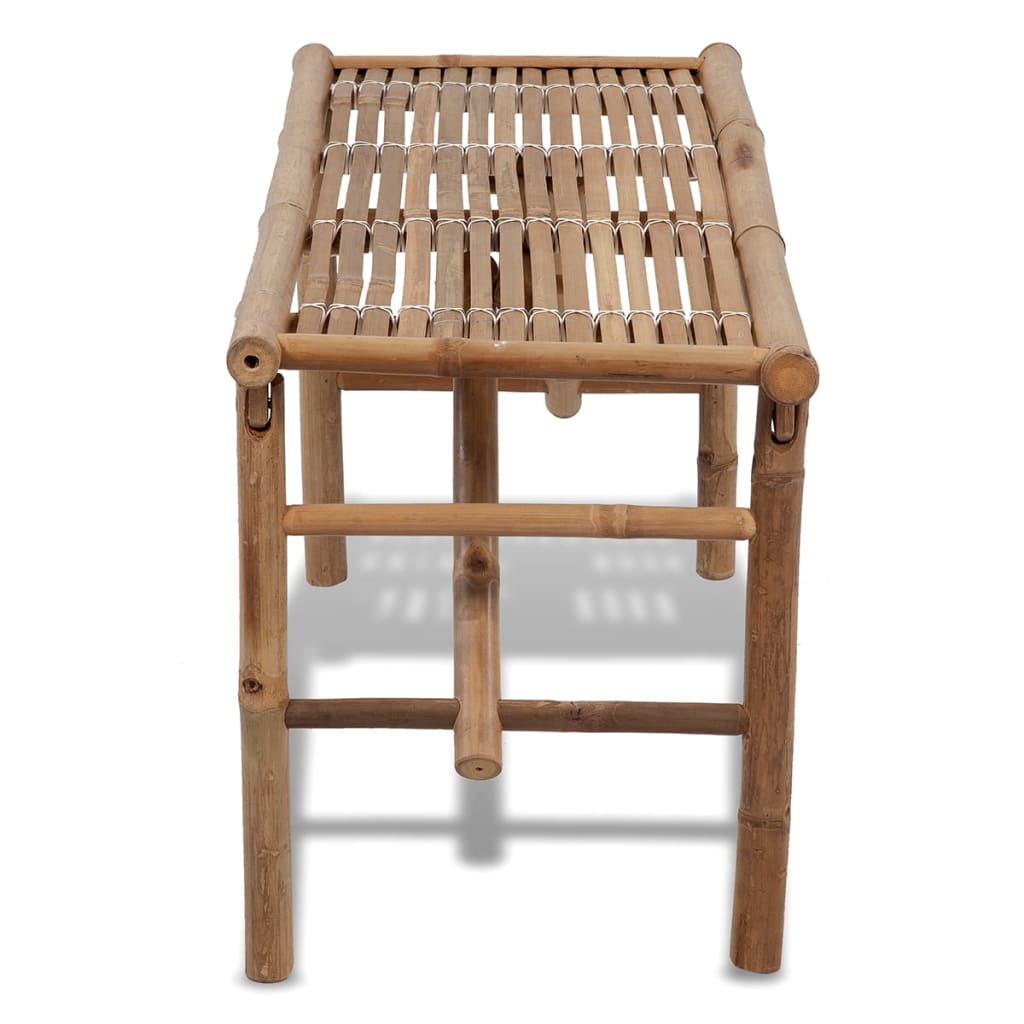 vidaXL Bancă de grădină pliabilă, 118 cm, bambus