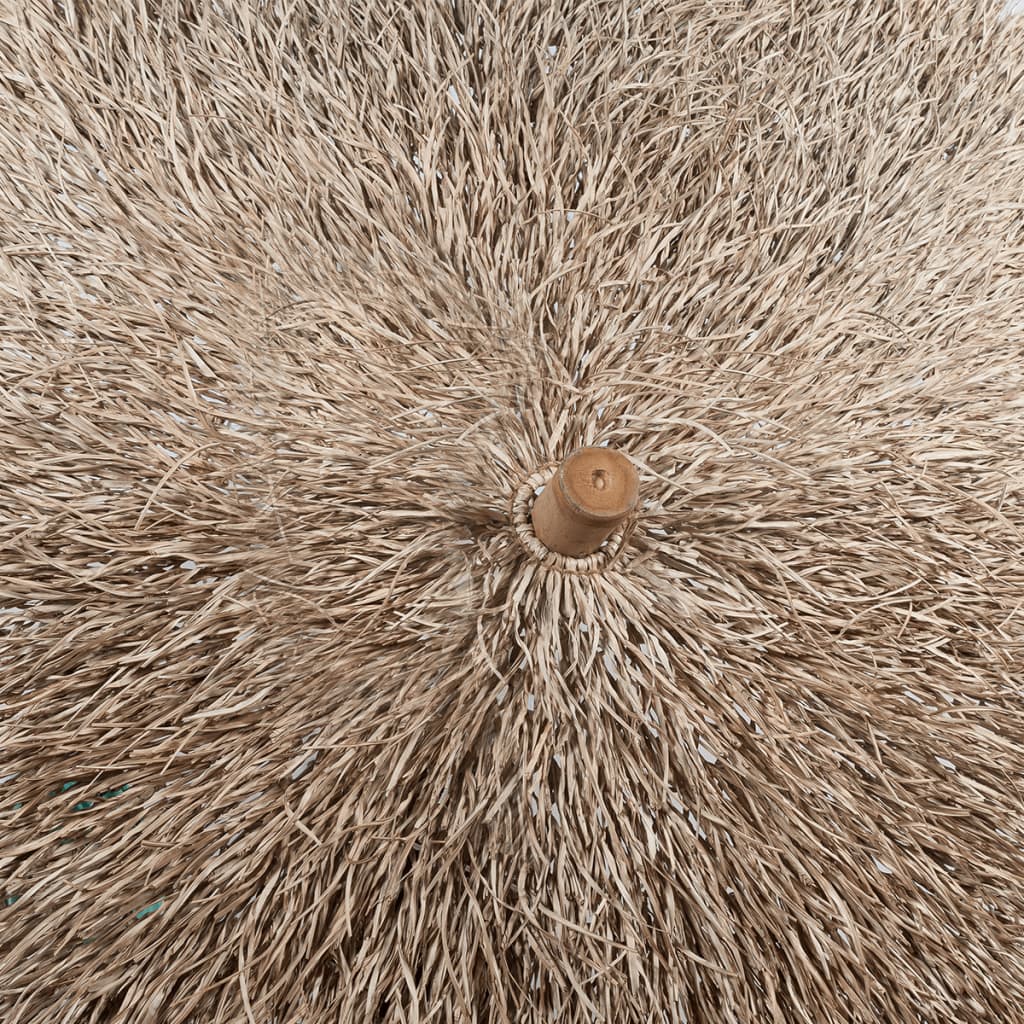 vidaXL Umbrelă din bambus cu umbrar din frunze de bananier, 270 cm