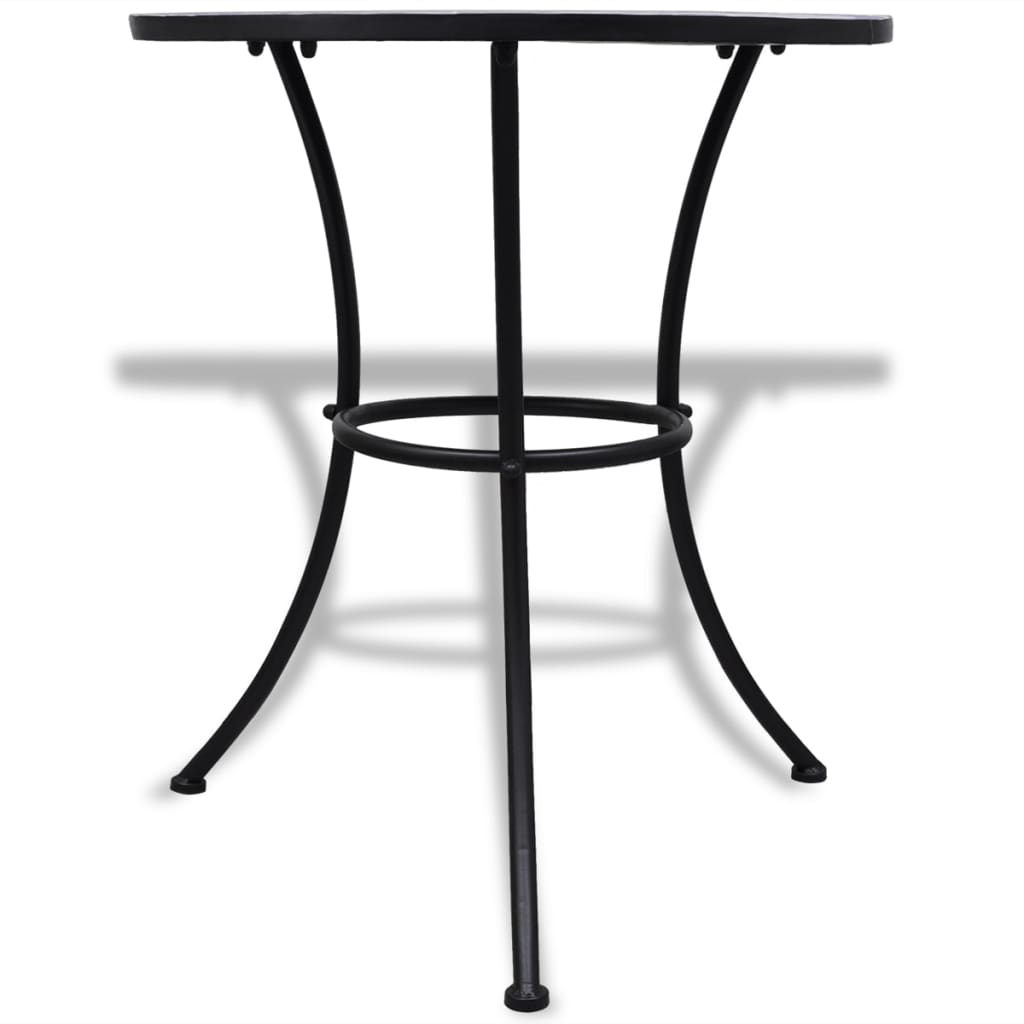 vidaXL Masă de bistro, albastru și alb, 60 cm, mozaic vidaXL Masă de bistro, albastru și alb, 60 cm, mozaic