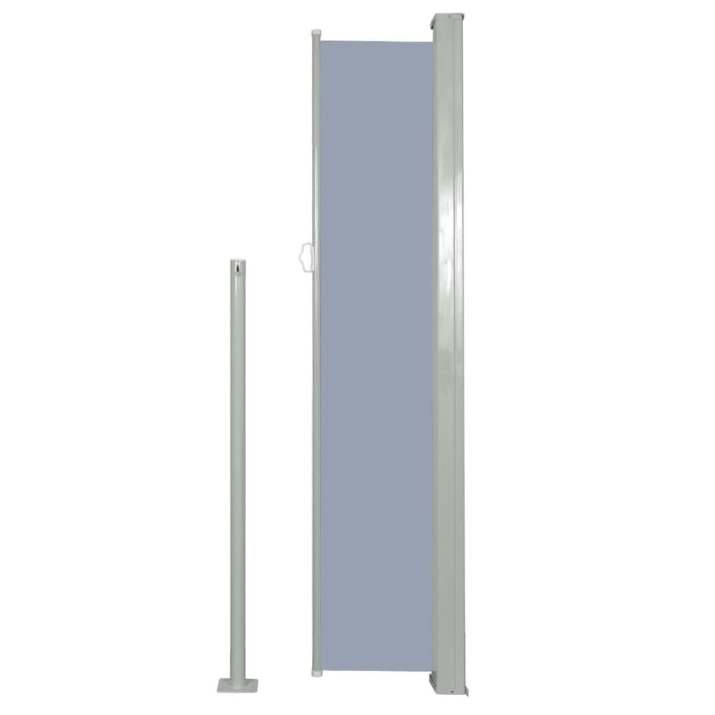 vidaXL Copertină laterală retractabilă de terasă, gri, 160x300 cm vidaXL Copertină laterală retractabilă de terasă, gri, 160x300 cm
