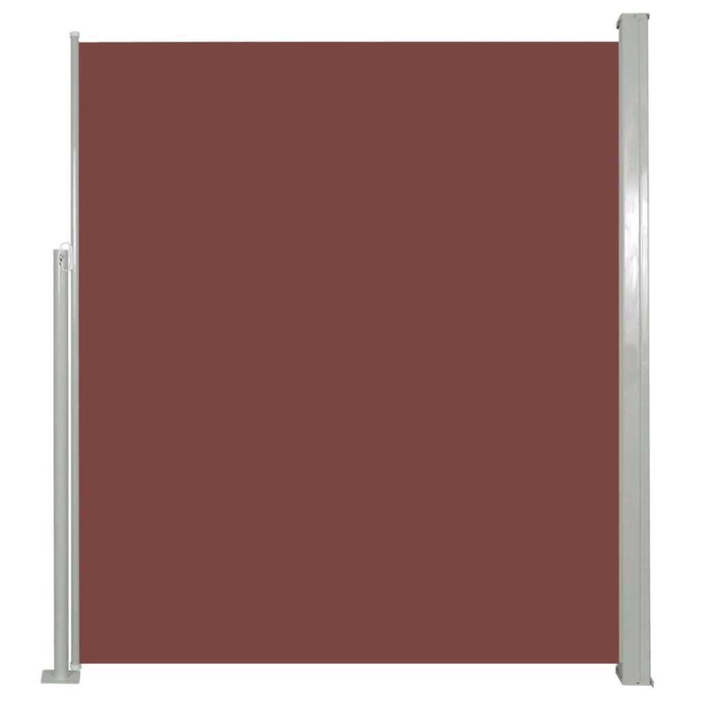 vidaXL Copertină laterală retractabilă de terasă, maro, 160x300 cm vidaXL Copertină laterală retractabilă de terasă, maro, 160x300 cm