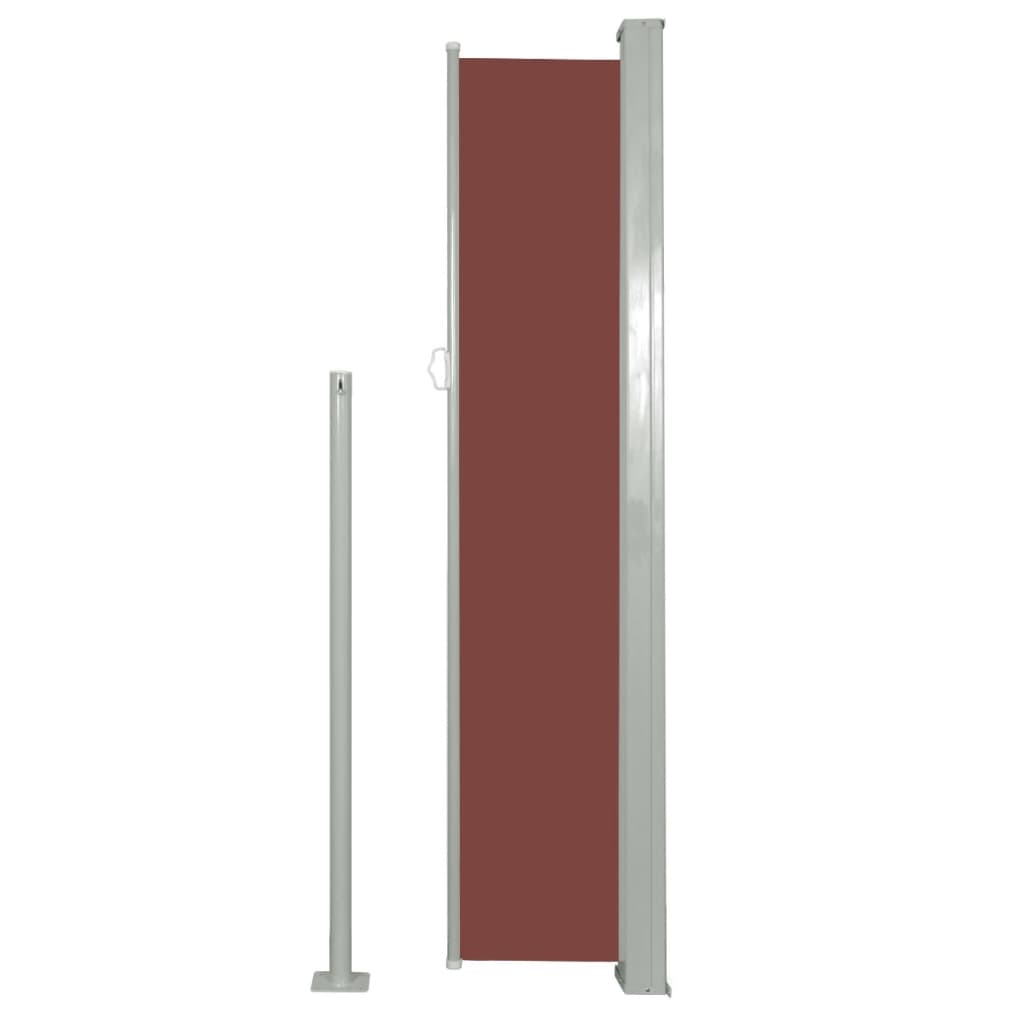 vidaXL Copertină laterală retractabilă de terasă, maro, 160x300 cm vidaXL Copertină laterală retractabilă de terasă, maro, 160x300 cm