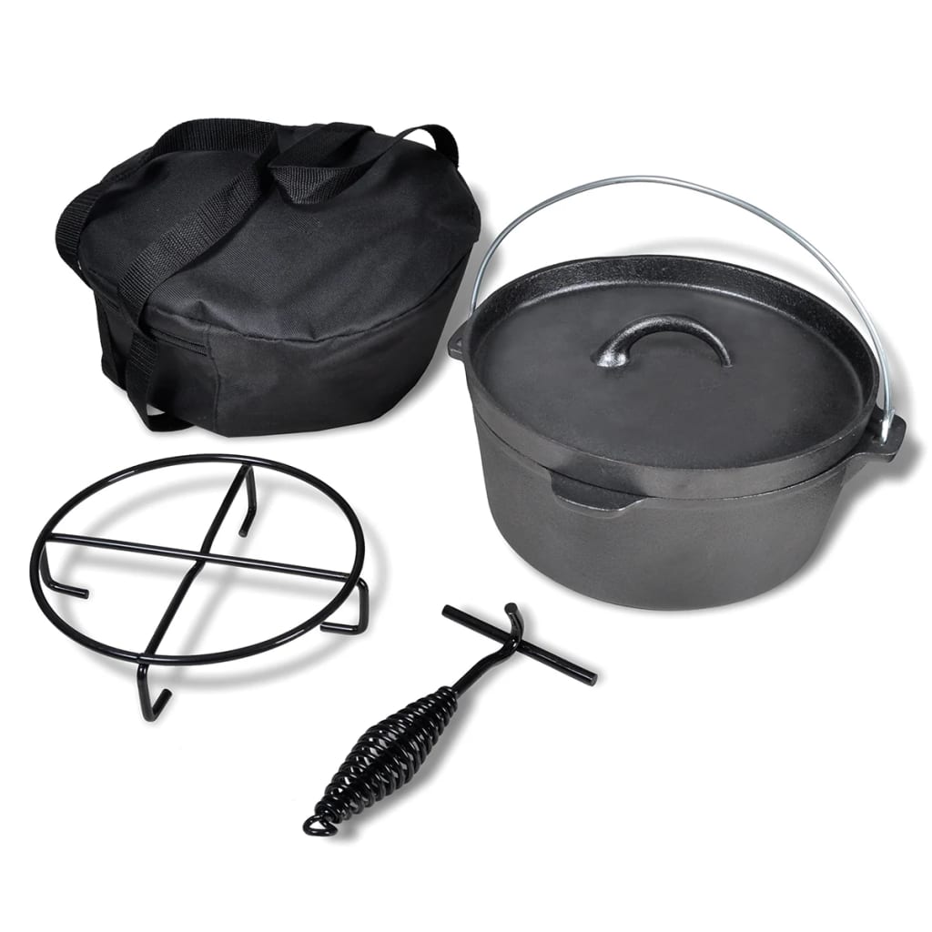 Cratiță din fontă cu accesorii 4,2 L Cratiță din fontă cu accesorii 4,2 L