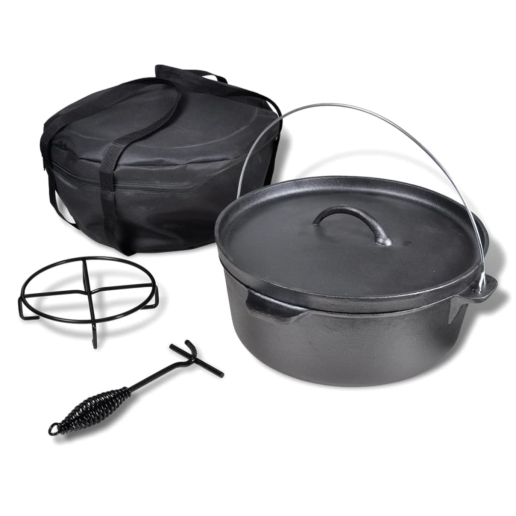 Cratiță din fontă cu accesorii 11,3 L Cratiță din fontă cu accesorii 11,3 L