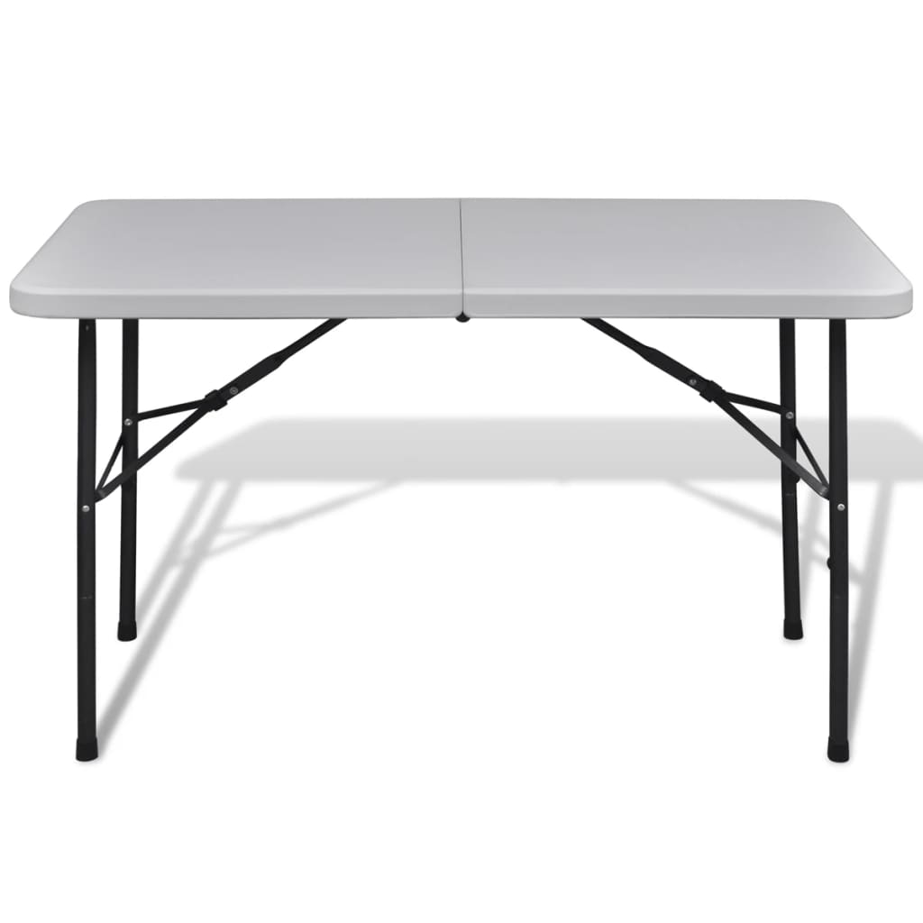 Masă grădină pliabilă HDPE 122 cm Alb Masă grădină pliabilă HDPE 122 cm Alb