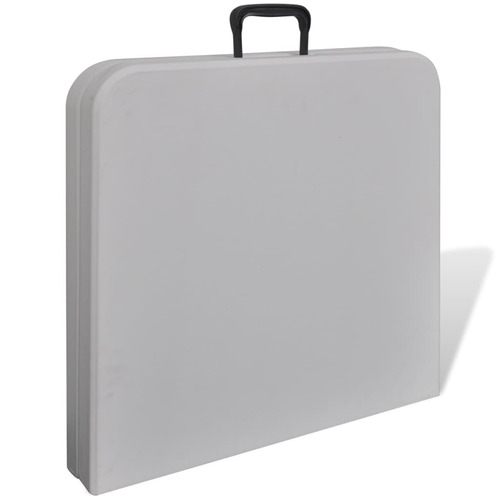 Masă grădină pliabilă HDPE 122 cm Alb Masă grădină pliabilă HDPE 122 cm Alb