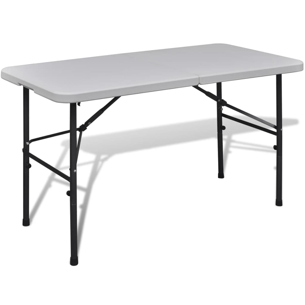 Masă grădină pliabilă HDPE 122 cm Alb Masă grădină pliabilă HDPE 122 cm Alb