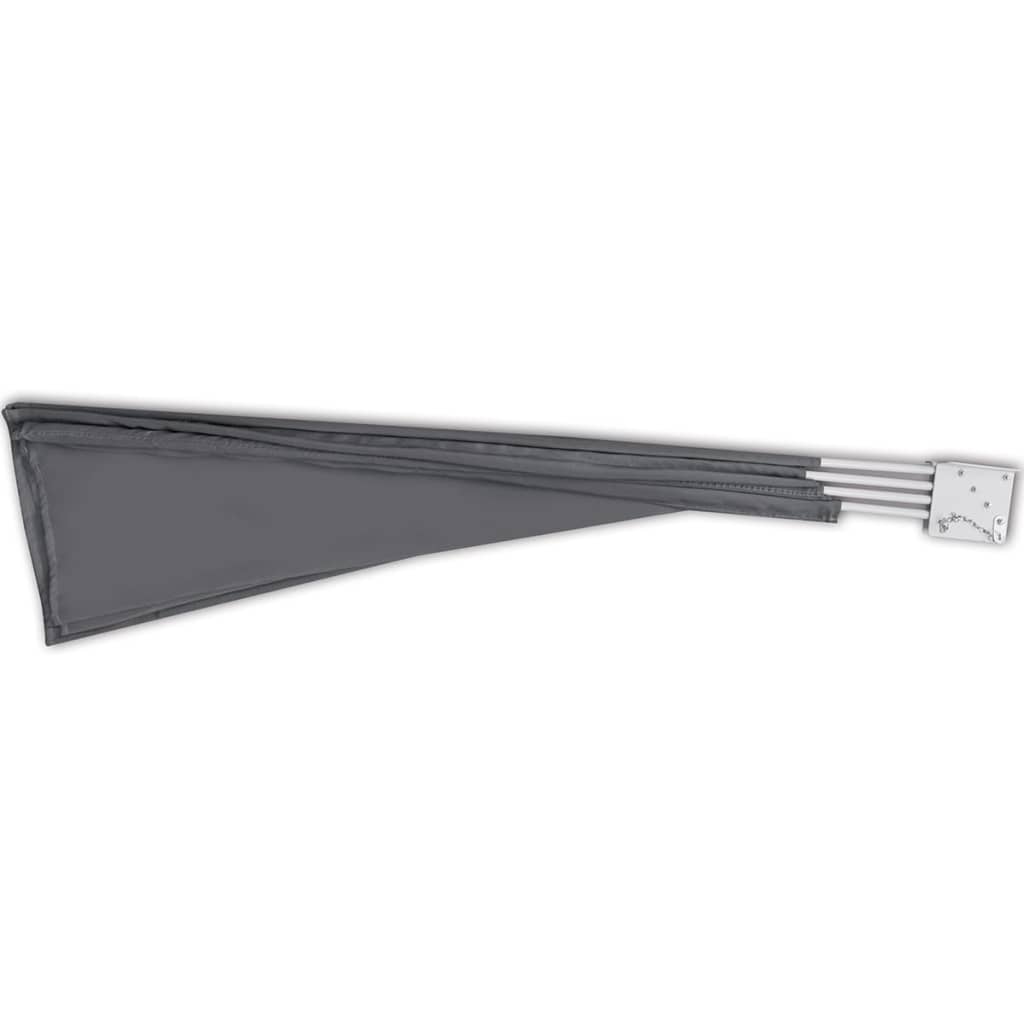 vidaXL Copertină laterală pliabilă de balcon, gri, 210x210 cm vidaXL Copertină laterală pliabilă de balcon, gri, 210x210 cm