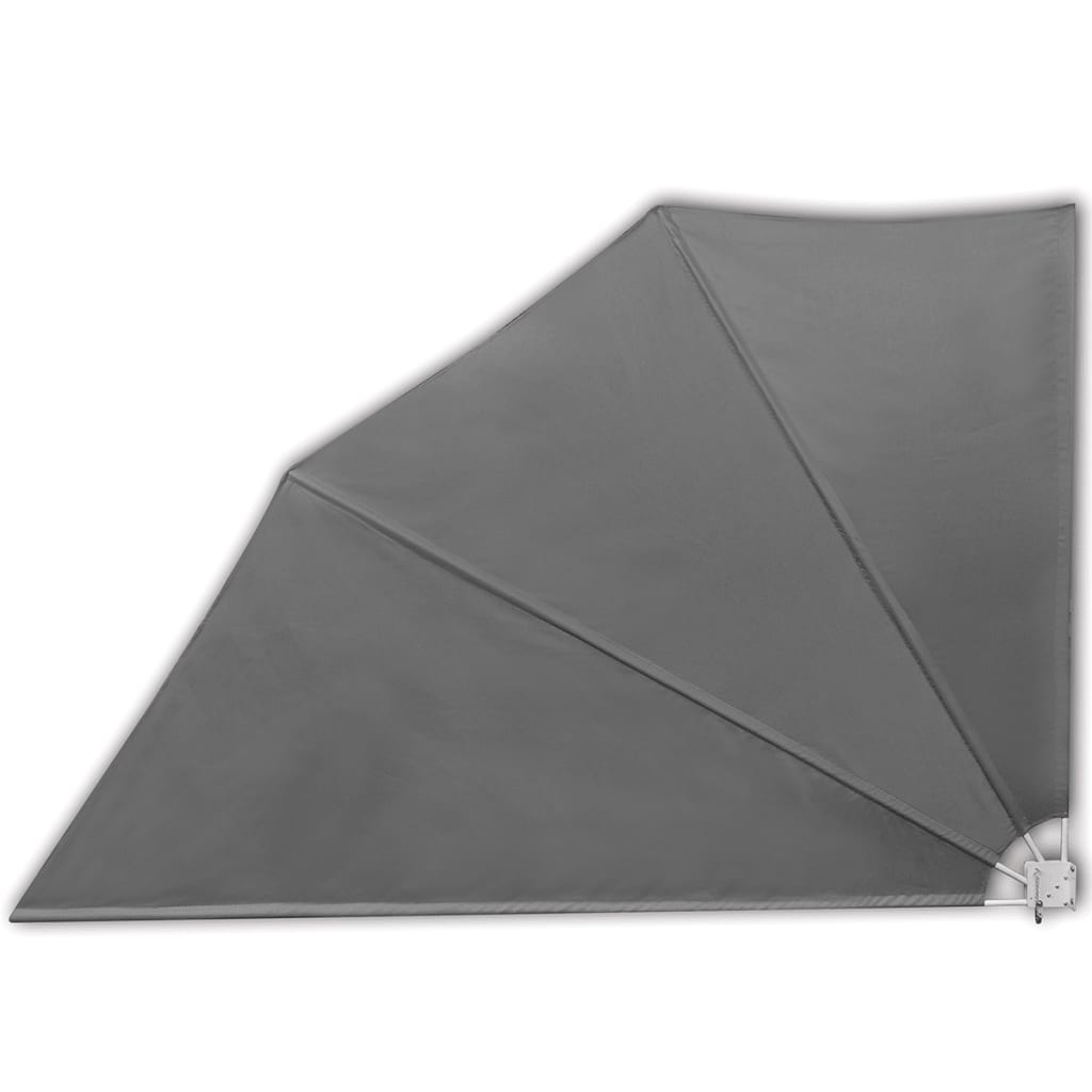 vidaXL Copertină laterală pliabilă de balcon, gri, 160x240 cm vidaXL Copertină laterală pliabilă de balcon, gri, 160x240 cm