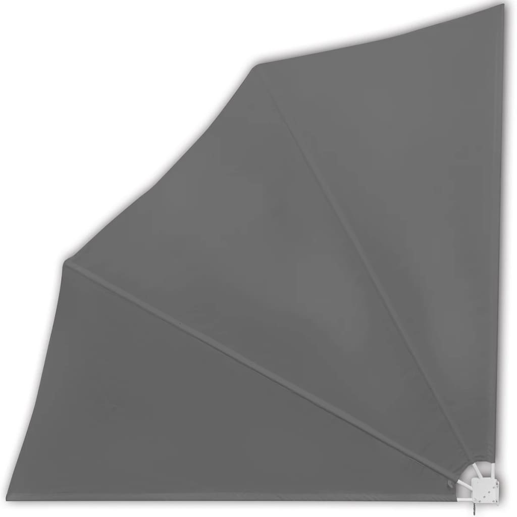 vidaXL Copertină laterală pliabilă de balcon, gri, 140x140 cm vidaXL Copertină laterală pliabilă de balcon, gri, 140x140 cm