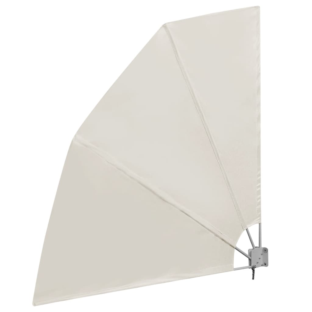 vidaXL Copertină laterală pliabilă de balcon, crem, 210x210 cm vidaXL Copertină laterală pliabilă de balcon, crem, 210x210 cm