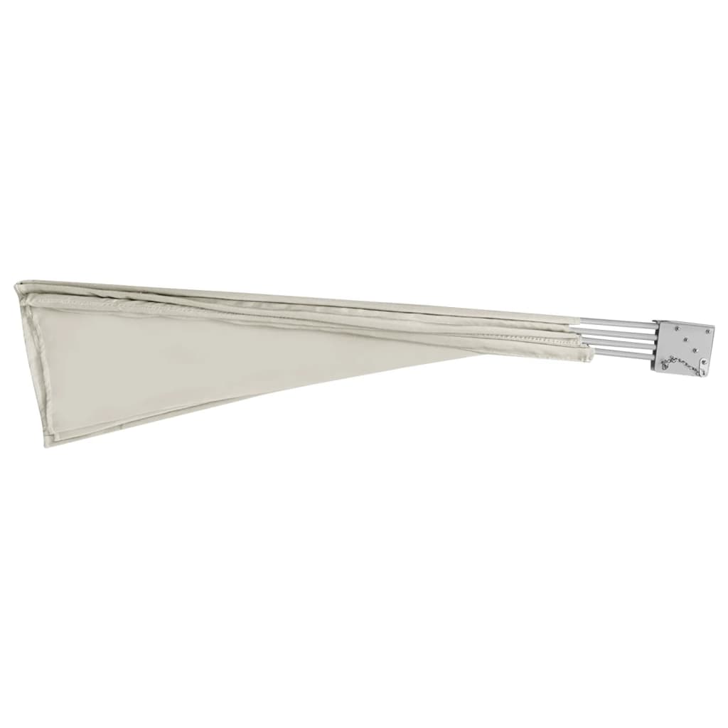 vidaXL Copertină laterală pliabilă de balcon, crem, 210x210 cm vidaXL Copertină laterală pliabilă de balcon, crem, 210x210 cm