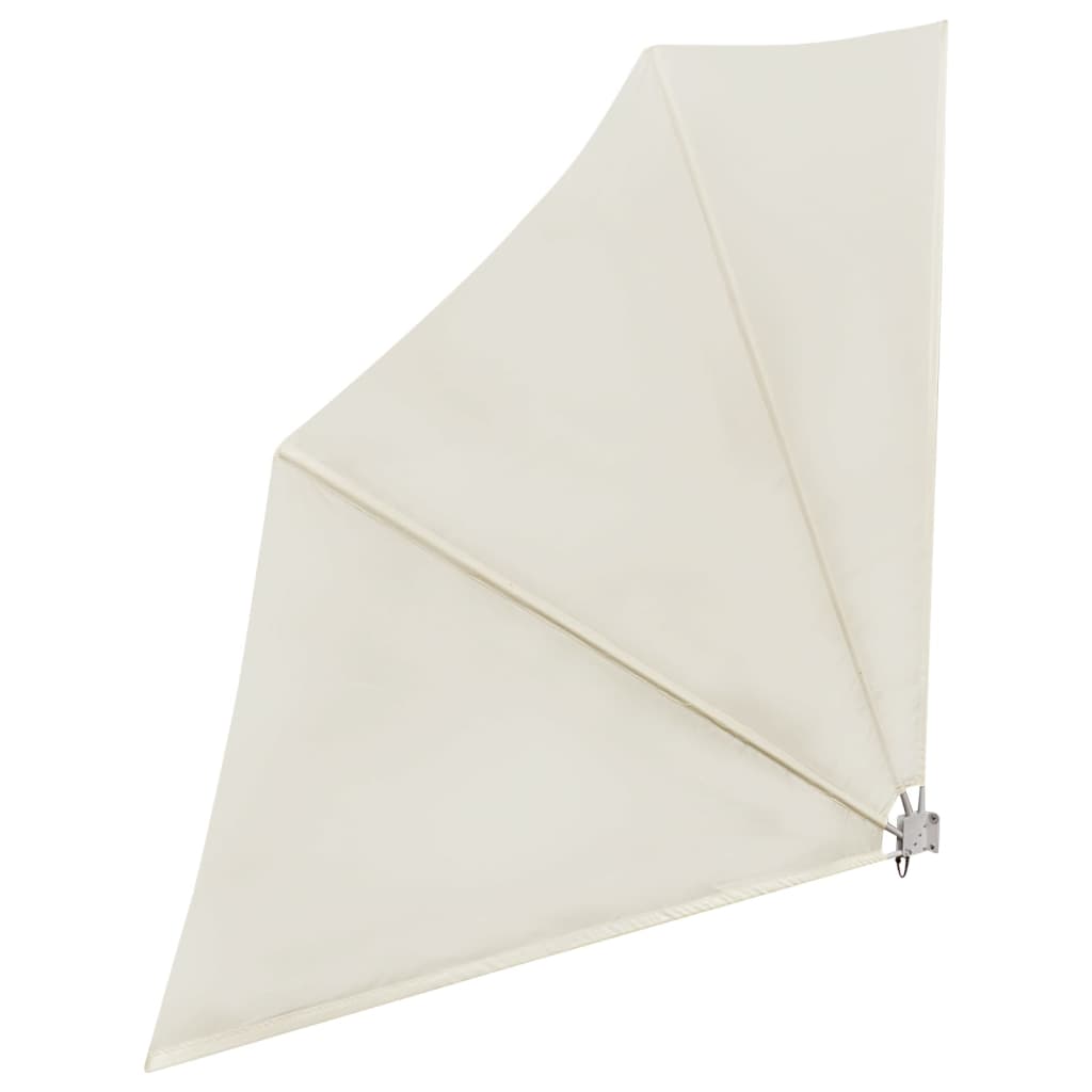vidaXL Copertină laterală pliabilă de balcon, crem, 140x140 cm vidaXL Copertină laterală pliabilă de balcon, crem, 140x140 cm