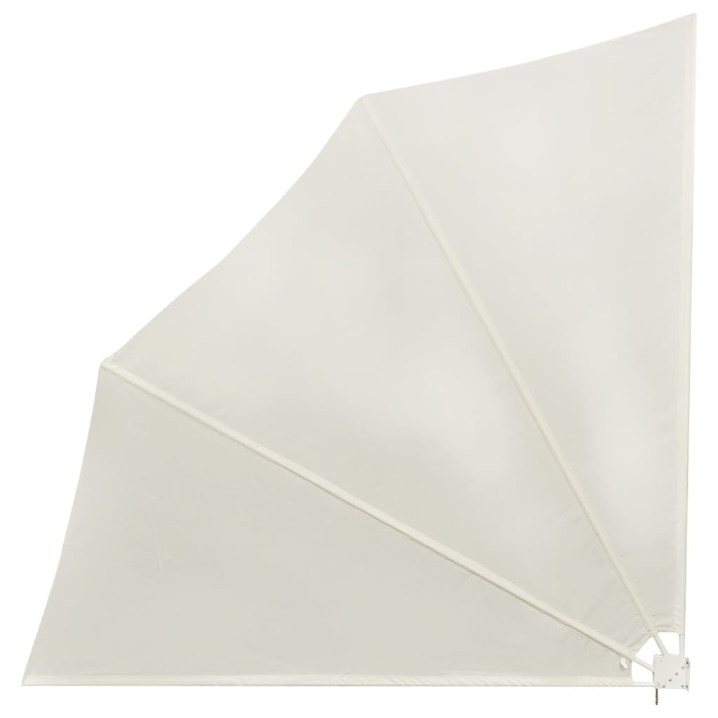 vidaXL Copertină laterală pliabilă de balcon, crem, 140x140 cm vidaXL Copertină laterală pliabilă de balcon, crem, 140x140 cm