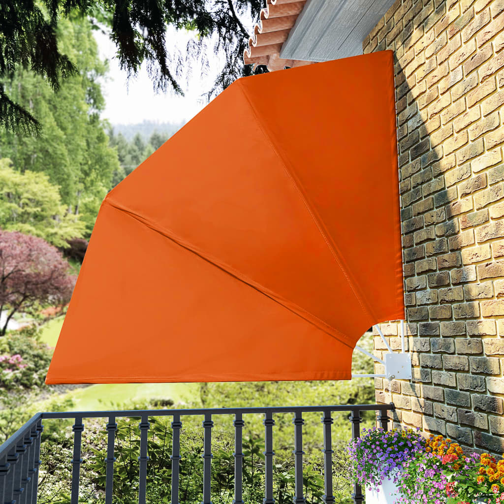 vidaXL Copertină laterală pliabilă de balcon, cărămiziu, 210x210 cm vidaXL Copertină laterală pliabilă de balcon, cărămiziu, 210x210 cm
