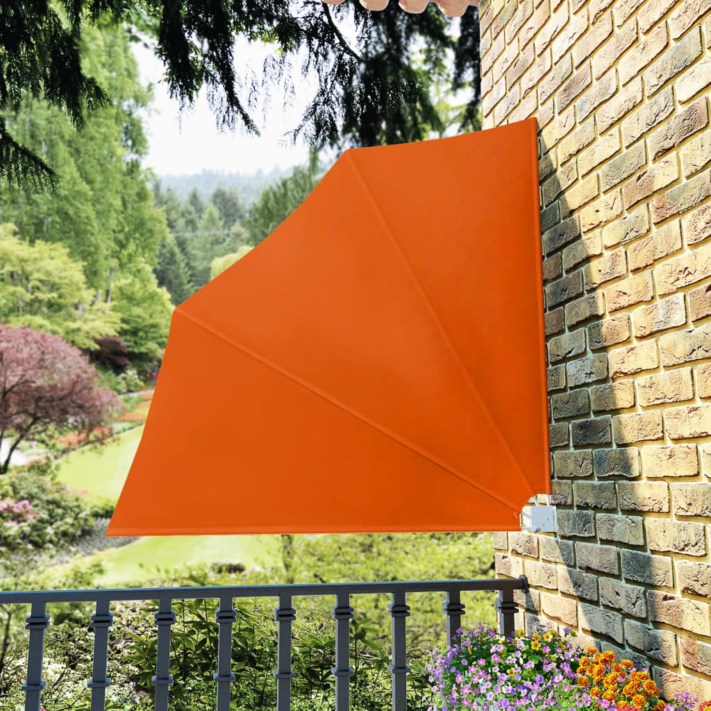 vidaXL Copertină laterală pliabilă de balcon, cărămiziu, 140x140 cm vidaXL Copertină laterală pliabilă de balcon, cărămiziu, 140x140 cm