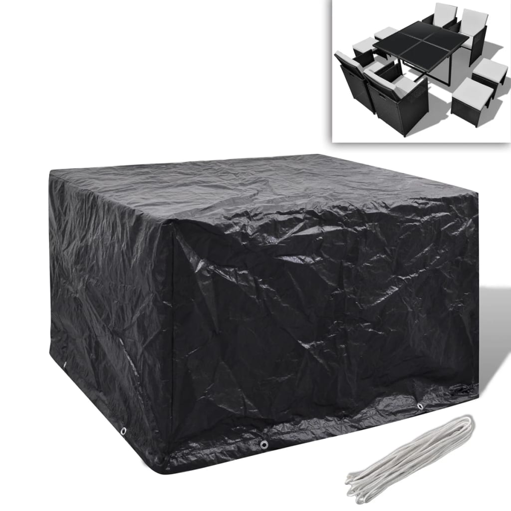 vidaXL Husă mobilier grădină, 8 ocheți, 113x113x73 cm vidaXL Husă mobilier grădină, 8 ocheți, 113x113x73 cm