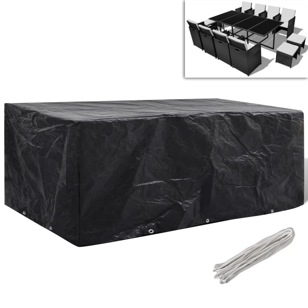 vidaXL Husă mobilier grădină, 8 ocheți, 229x113x73 cm vidaXL Husă mobilier grădină, 8 ocheți, 229x113x73 cm