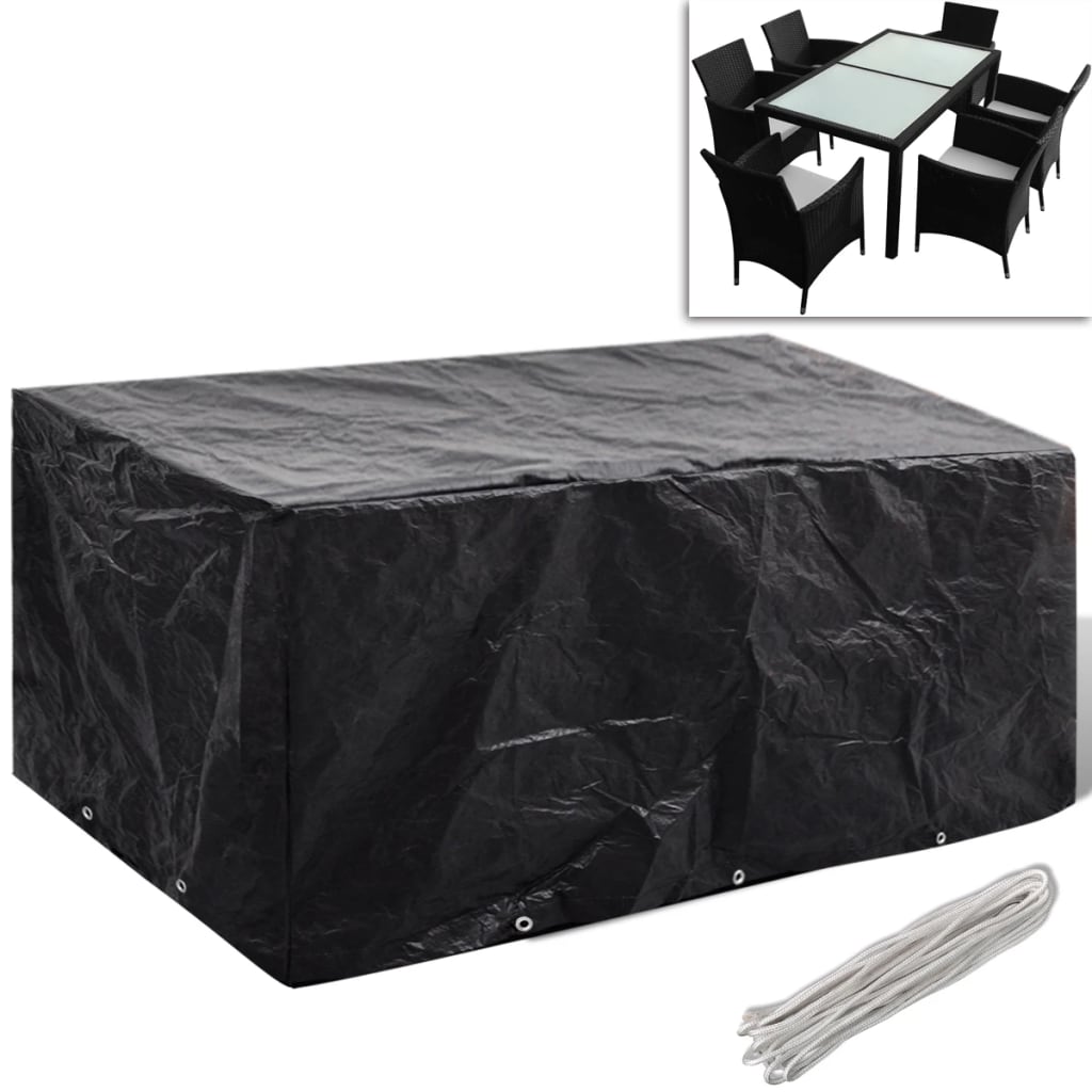 vidaXL Husă mobilier grădină, 8 ocheți, 240x140x90 cm vidaXL Husă mobilier grădină, 8 ocheți, 240x140x90 cm