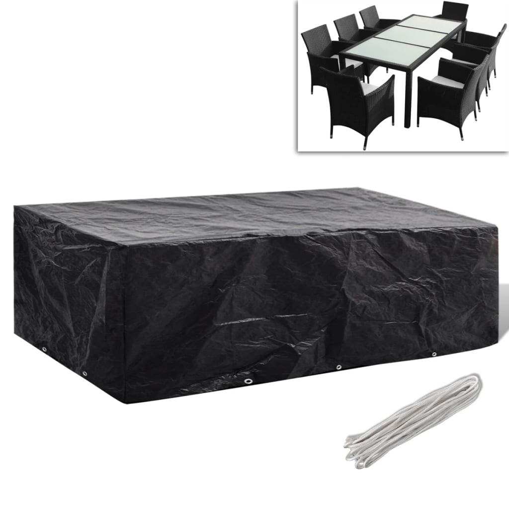 vidaXL Husă mobilier grădină, 8 ocheți, 300x140x90 cm vidaXL Husă mobilier grădină, 8 ocheți, 300x140x90 cm