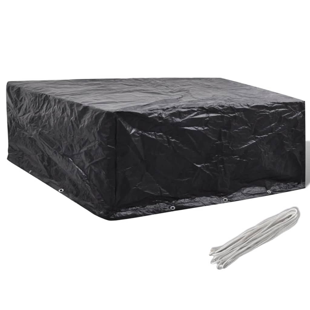 vidaXL Husă mobilier grădină, 10 ocheți, 260x260x90 cm vidaXL Husă mobilier grădină, 10 ocheți, 260x260x90 cm