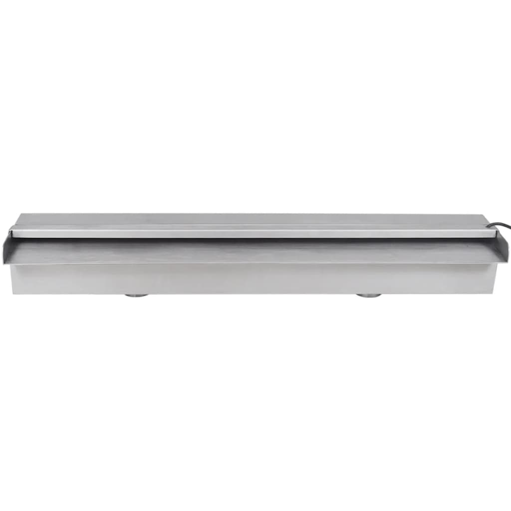vidaXL Fântână piscină dreptunghiulară LED-uri 60 cm oțel inoxidabil vidaXL Fântână piscină dreptunghiulară LED-uri 60 cm oțel inoxidabil
