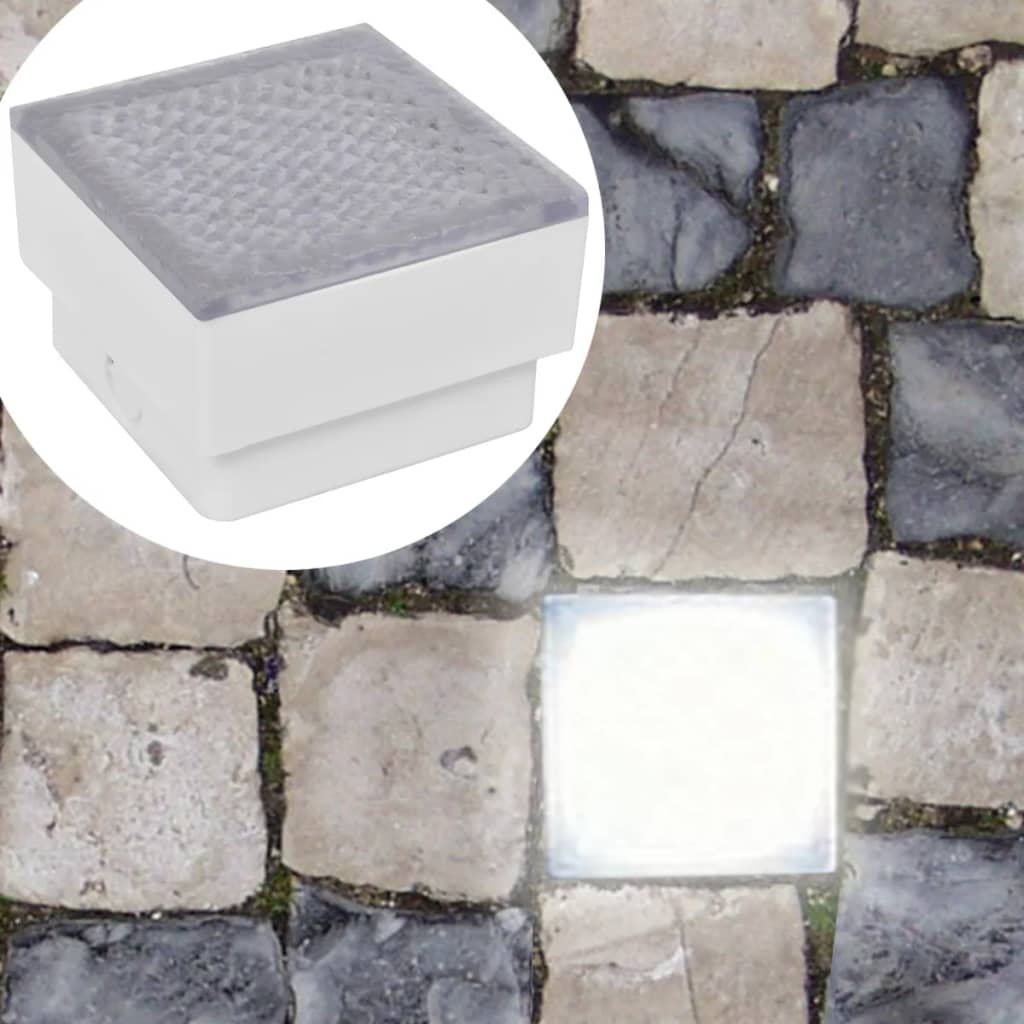 2 Spoturi LED încastrabile în sol 100 x 100 x 68 mm 2 Spoturi LED încastrabile în sol 100 x 100 x 68 mm