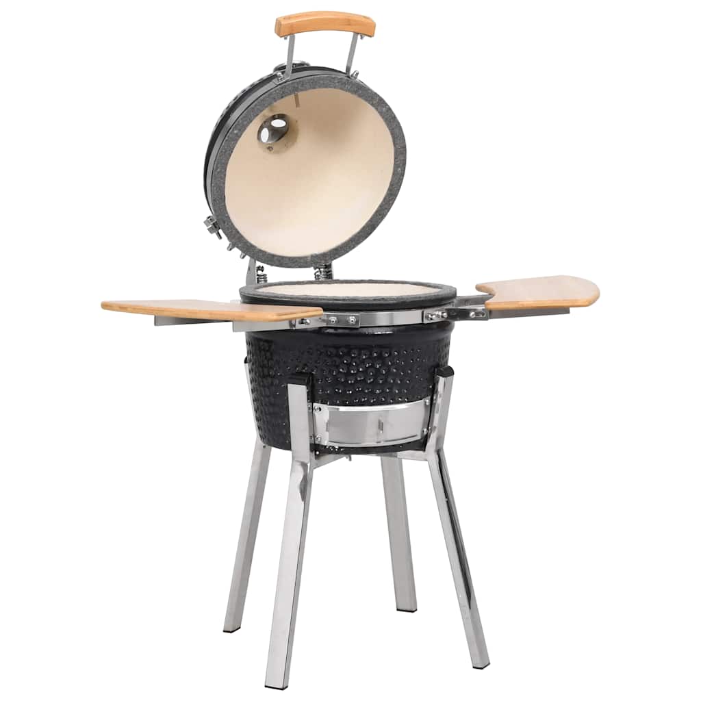 Grătar Kamado cu afumătoare din ceramică 81 cm Grătar Kamado cu afumătoare din ceramică 81 cm