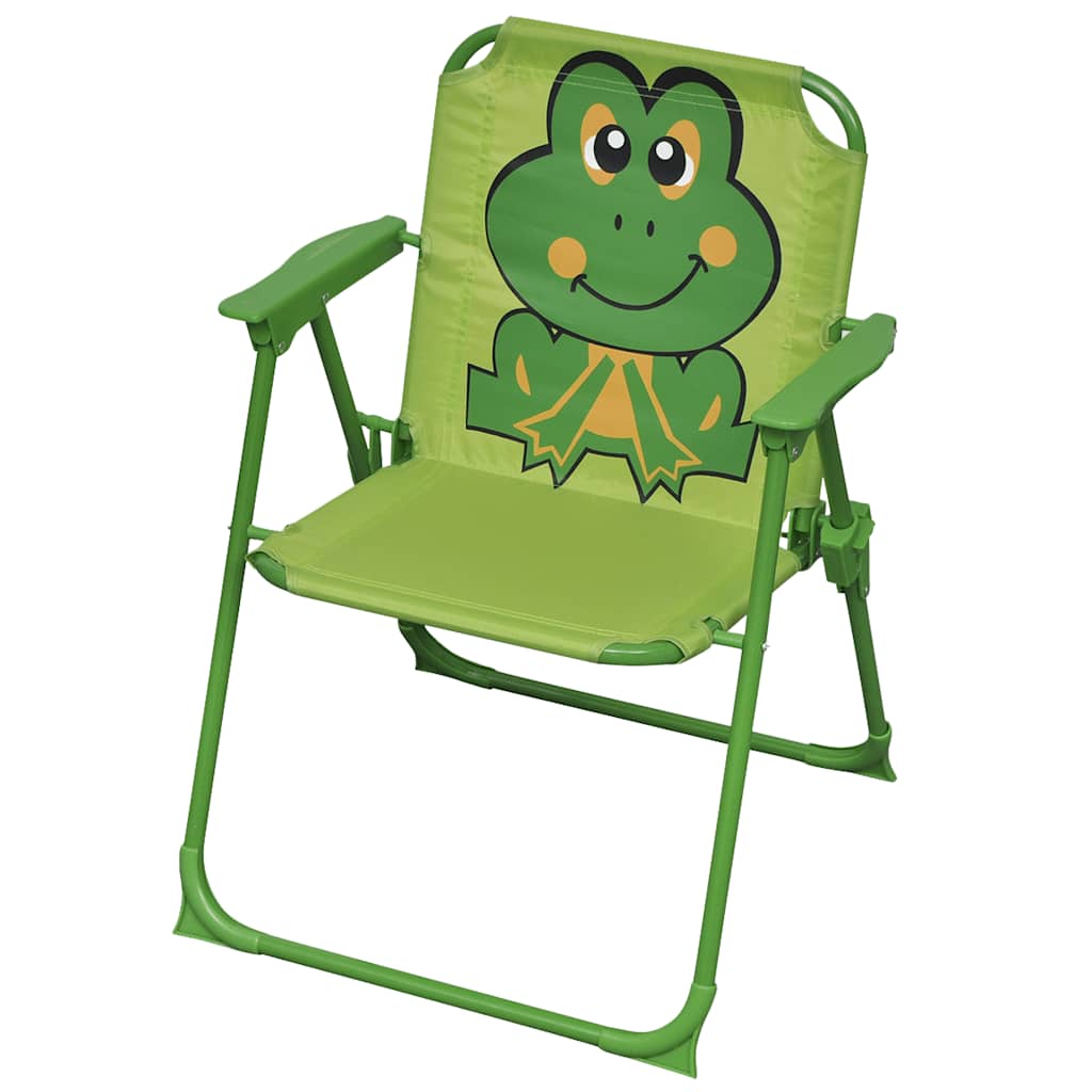 vidaXL Set bistro pentru copii de grădină, cu umbrelă, 3 piese, verde vidaXL Set bistro pentru copii de grădină, cu umbrelă, 3 piese, verde