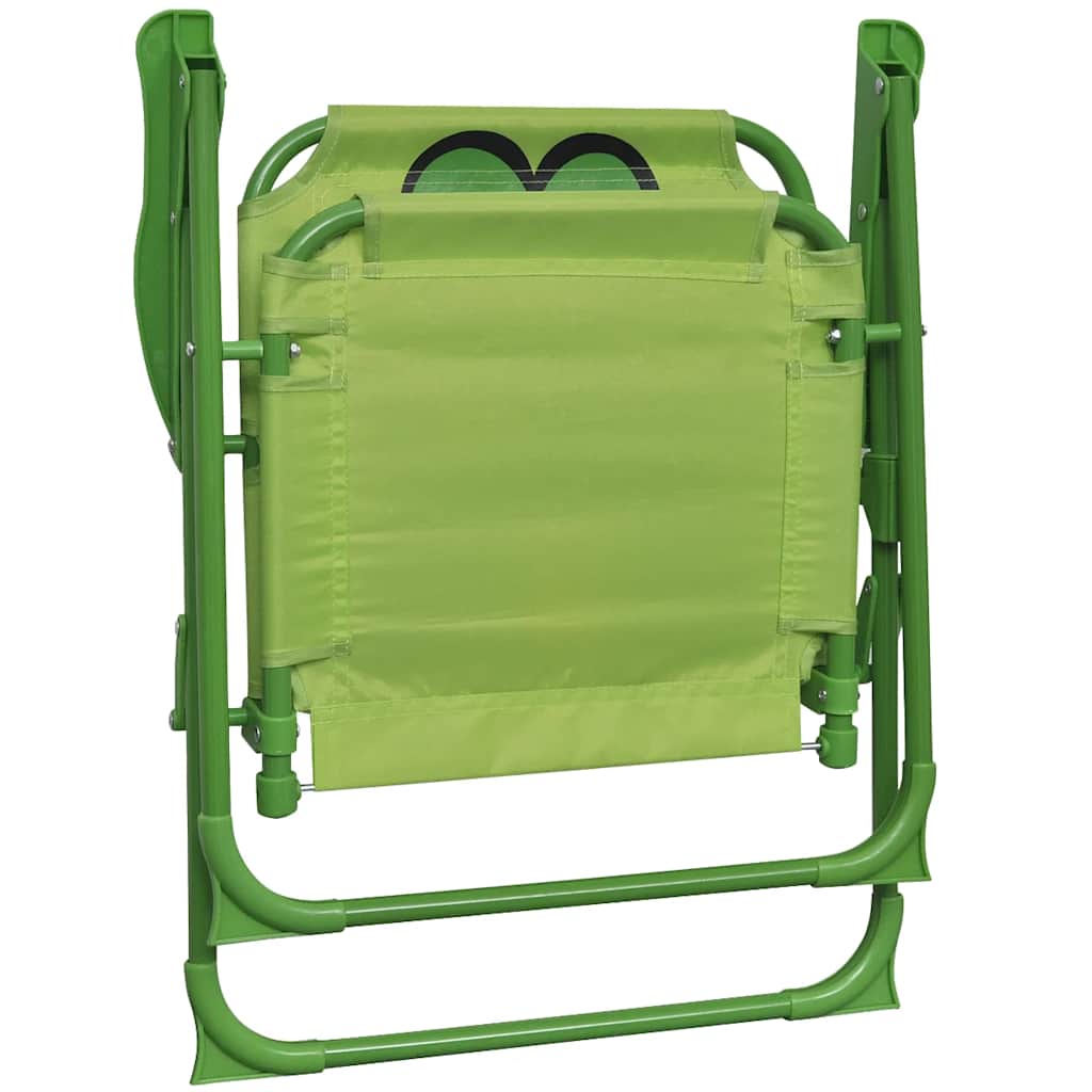 vidaXL Set bistro pentru copii de grădină, cu umbrelă, 3 piese, verde vidaXL Set bistro pentru copii de grădină, cu umbrelă, 3 piese, verde