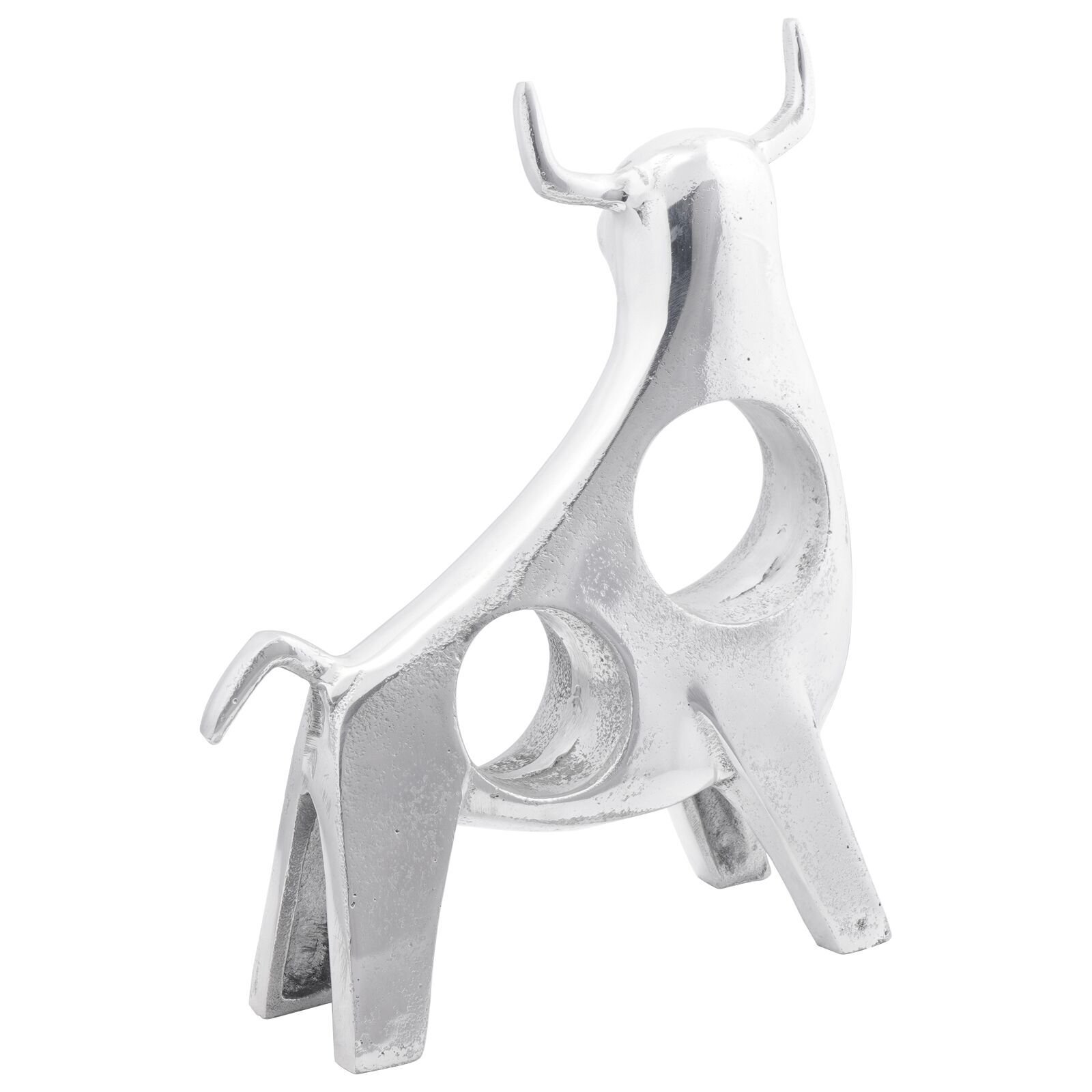vidaXL Sculptură taur, argintiu, 22x9,5x34 cm, aluminiu vidaXL Sculptură taur, argintiu, 22x9,5x34 cm, aluminiu
