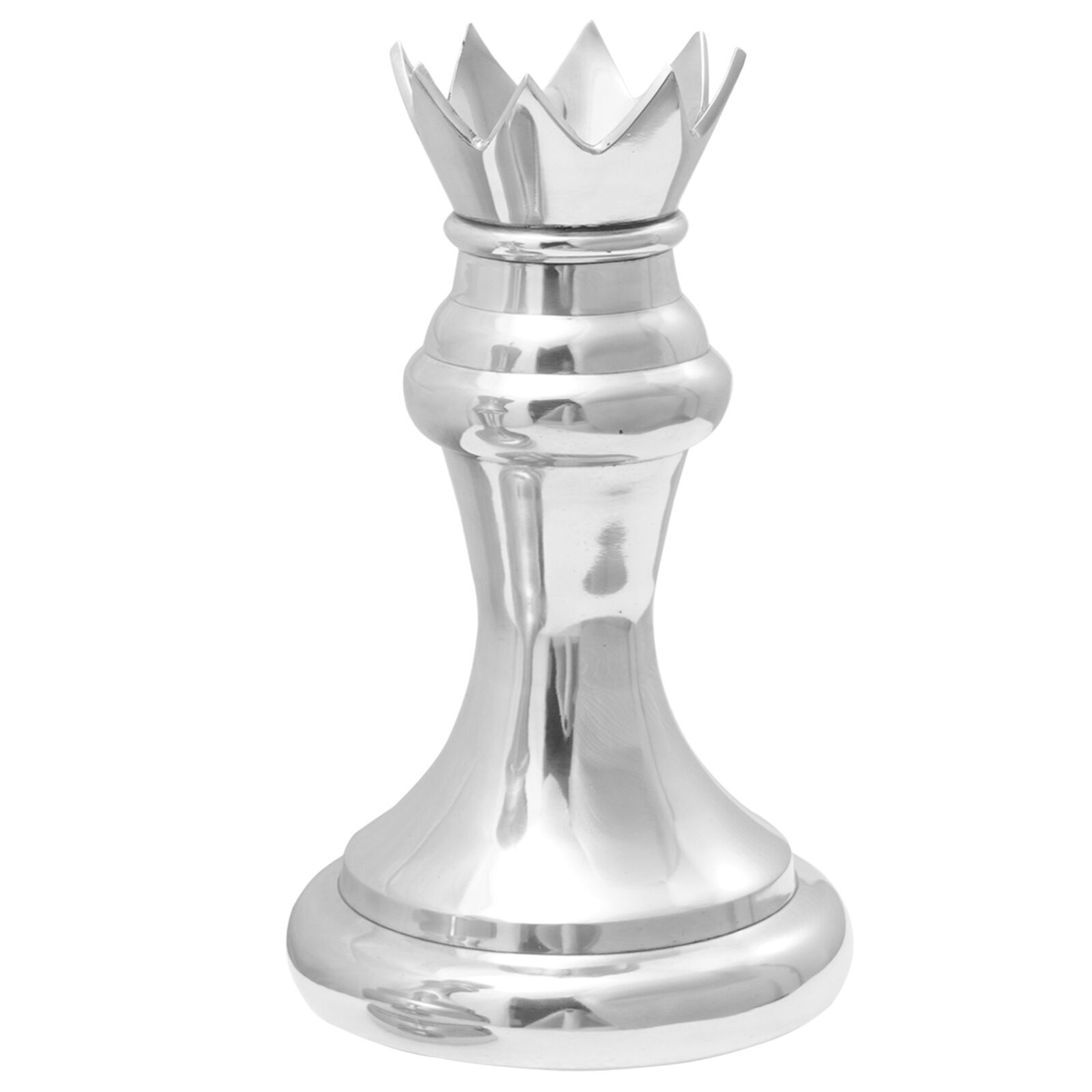vidaXL Sculpturi şah, 2 buc., argintiu, aluminiu vidaXL Sculpturi şah, 2 buc., argintiu, aluminiu